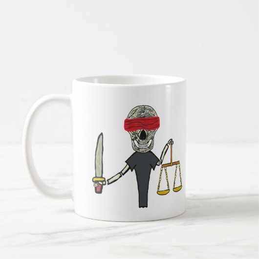 Recht und Justiz Kaffeetasse (Links)