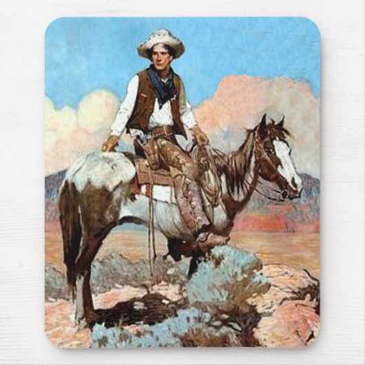 Recht und Ordnung-Cowboy Mousepad (Vorne)