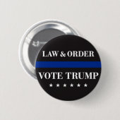 Recht und Ordnung Trump Button (Vorne & Hinten)