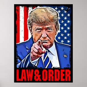 Recht und Ordnung trump low & order Poster