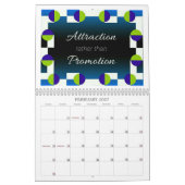 Recht vom Raum-Erholungs-Slogan-Kalender Kalender (Feb 2027)