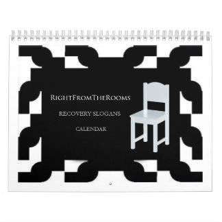 Recht vom Raum-Erholungs-Slogan-Kalender Kalender