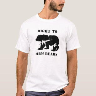 recht zum Arm trägt Weiß T-Shirt