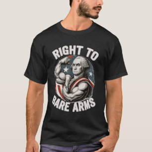 Recht zur Entblößung der Arme George Washington T-Shirt