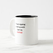 Recht Zweifarbige Tasse (Vorderseite Links)