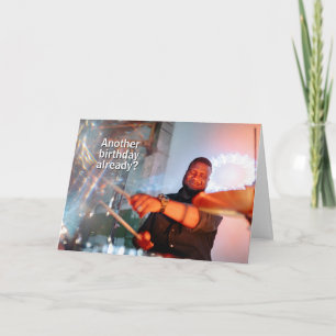 Rechte an Time Pocket Drummer Schlagzeug Geburtsta Karte