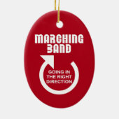 Rechte Ausrichtung der Marching-Band Keramik Ornament (Hinten)
