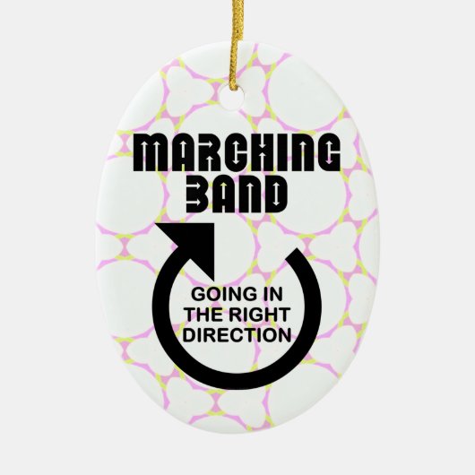 Rechte Ausrichtung der Marching-Band Keramik Ornament (Vorne)