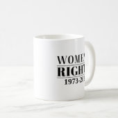 Rechte der Frau 1973 - 2022 Kaffeetasse (VorderseiteRechts)