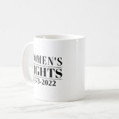 Rechte der Frau 1973 - 2022 Kaffeetasse (Vorderseite Links)