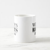 Rechte der Frau 1973 - 2022 Kaffeetasse (Mittel)