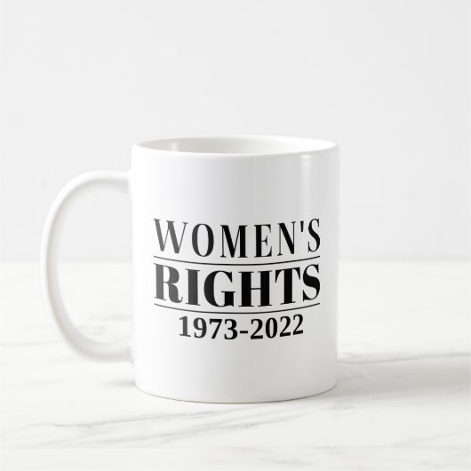 Rechte der Frau 1973 - 2022 Kaffeetasse (Links)
