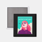 Rechte der Frau | Der Himmel ist die Grenze Illust Magnet (Vorderseite/Rückseite)