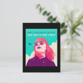 Rechte der Frau | Der Himmel ist die Grenze Illust Postkarte (Stehend Vorderseite)