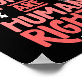 Rechte der Frau sind die Rechte der Frau Feministi Poster (Ecke)