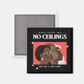 Rechte der Frau | Wenn es keine Obergrenzen gibt B Magnet (Vorderseite/Rückseite)