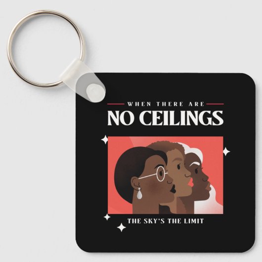 Rechte der Frau | Wenn es keine Obergrenzen gibt B Schlüsselanhänger (Vorderseite)