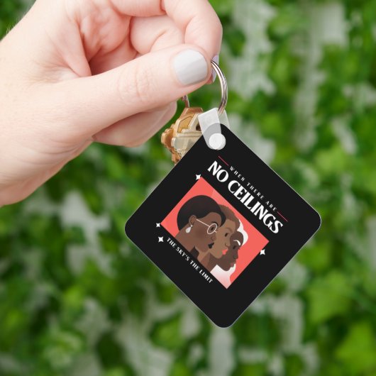 Rechte der Frau | Wenn es keine Obergrenzen gibt B Schlüsselanhänger (Hand)