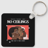 Rechte der Frau | Wenn es keine Obergrenzen gibt B Schlüsselanhänger (Rückseite)