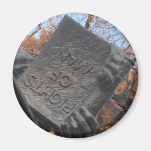 Rechte des Mannes Magnet