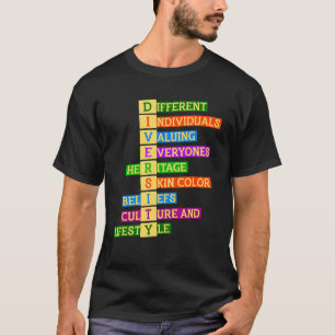 Rechte Diversity Kindness - Gleichstellung der Ges T-Shirt