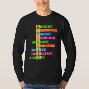 Rechte Diversity Kindness - Gleichstellung der Ges T-Shirt