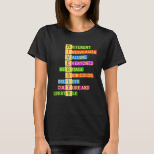 Rechte Diversity Kindness - Gleichstellung der Ges T-Shirt