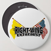 Rechte-Extremist-Flaggen Button (Vorne & Hinten)