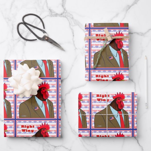 Rechte Flügelrolle Geschenkpapier Set (Vorderseite)