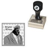 Rechte Flügelrolle Gummistempel (Stempel)