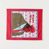 Rechte Flügelrolle Wandteppich (Vorderseite (Horizontal))