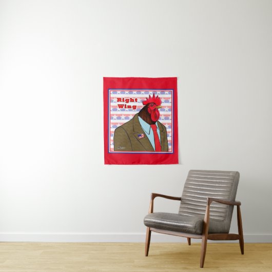 Rechte Flügelrolle Wandteppich (Beispiel)