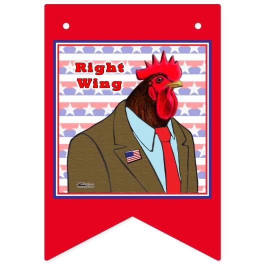 Rechte Flügelrolle Wimpelkette (Zweite Fahne)