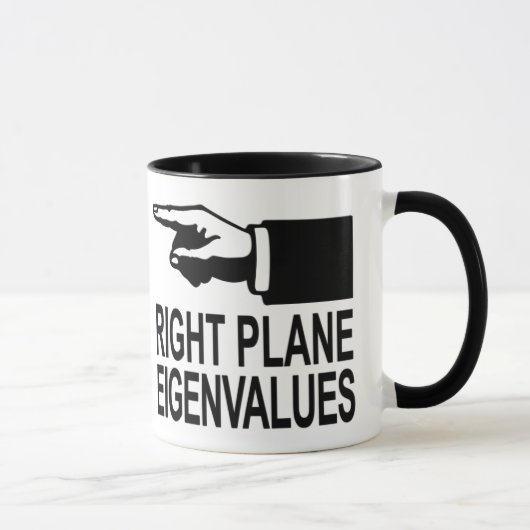 Rechte Flugzeug-Eigenwerte Tasse (Rechts)