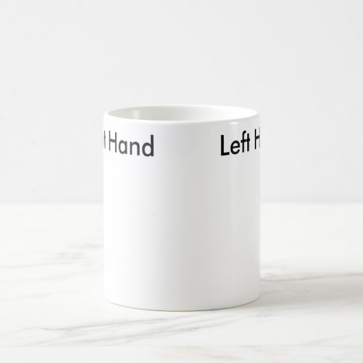 Rechte Hand. Links Hand. Links Hand. Rechte Hand Kaffeetasse (Mittel)