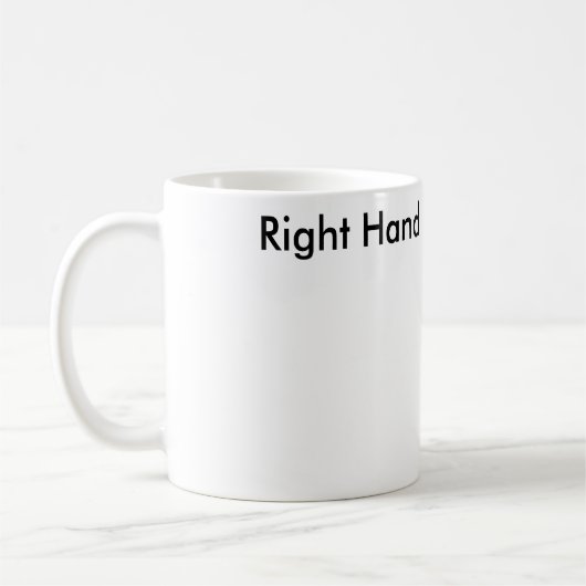 Rechte Hand. Links Hand. Links Hand. Rechte Hand Kaffeetasse (Links)