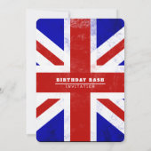 Rechte Königsknees bis Geburtstagsbash Einladung (Rückseite)