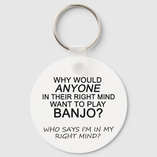 Rechte Mind Banjo Schlüsselanhänger (Vorderseite)
