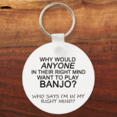Rechte Mind Banjo Schlüsselanhänger (Vorderseite)
