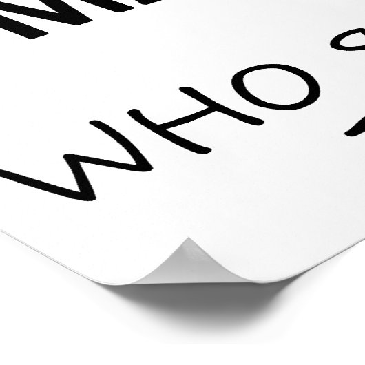 Rechte Mind Marimba Poster (Ecke)