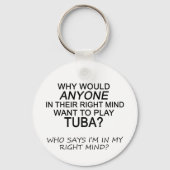 Rechte Mind Tuba Schlüsselanhänger (Vorderseite)