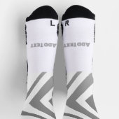 Rechte Pfeile mit Text hinzufügen druckt Super sty Socken (Oben)