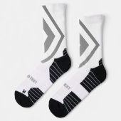 Rechte Pfeile mit Text hinzufügen druckt Super sty Socken (Links)