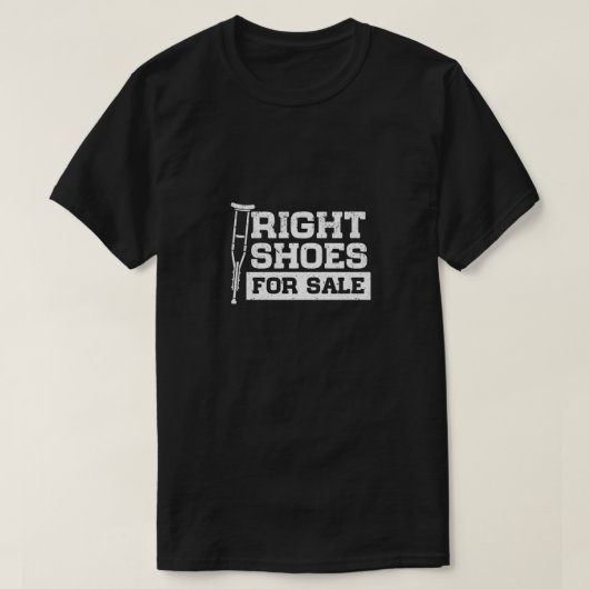 Rechte Schuhe für verkaufsfördernde Amputation T-Shirt (Design vorne)