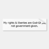 Rechte sind God-Given. Autoaufkleber (Vorne)
