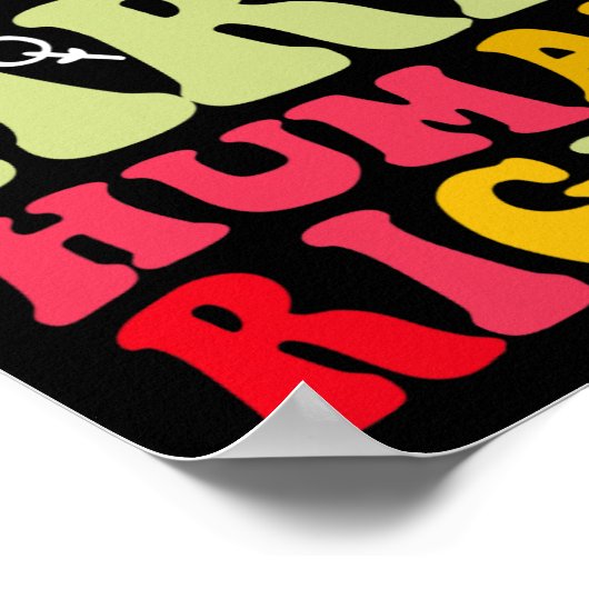 Rechte sind Humen Rights Feminist Poster (Ecke)