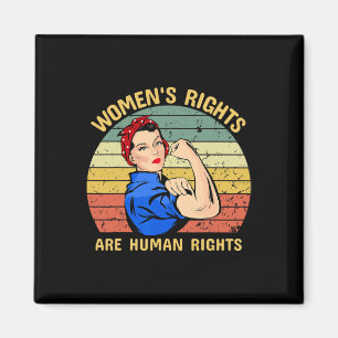 Rechte sind Menschenrechte Feminismus Feministisch Magnet