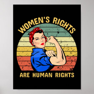 Rechte sind Menschenrechte Feminismus Feministisch Poster