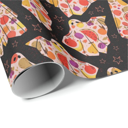 Rechte und Früchte Geschenkpapier (Rolleneckpunkt)