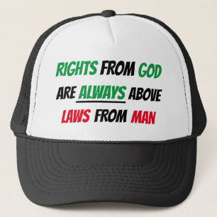Rechte von Gott Trucker Hat Truckerkappe